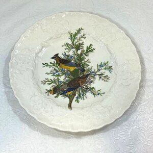 VTG Ceramic Audubon's Birds of America, Cedar Bird, Plate #45 England